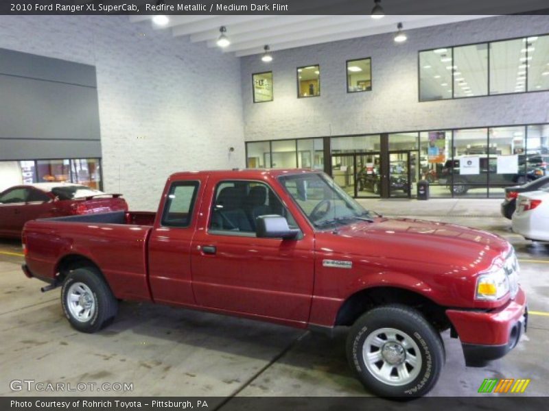 Redfire Metallic / Medium Dark Flint 2010 Ford Ranger XL SuperCab