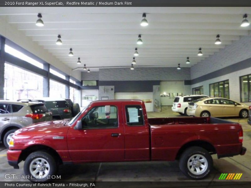 Redfire Metallic / Medium Dark Flint 2010 Ford Ranger XL SuperCab