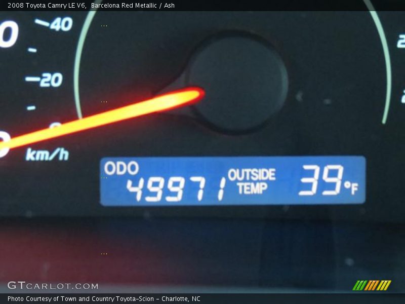 Barcelona Red Metallic / Ash 2008 Toyota Camry LE V6