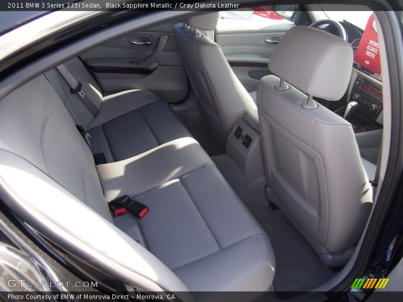 Black Sapphire Metallic / Gray Dakota Leather 2011 BMW 3 Series 335i Sedan