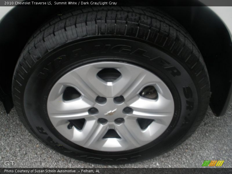 Summit White / Dark Gray/Light Gray 2010 Chevrolet Traverse LS