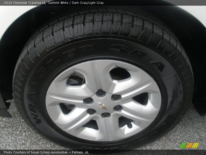 Summit White / Dark Gray/Light Gray 2010 Chevrolet Traverse LS