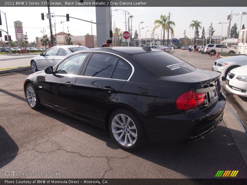 Black Sapphire Metallic / Gray Dakota Leather 2011 BMW 3 Series 335i Sedan