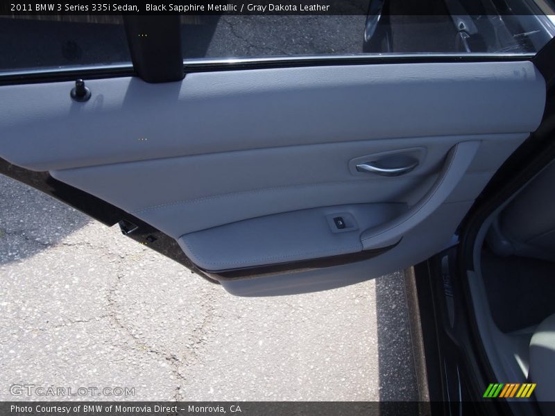 Black Sapphire Metallic / Gray Dakota Leather 2011 BMW 3 Series 335i Sedan