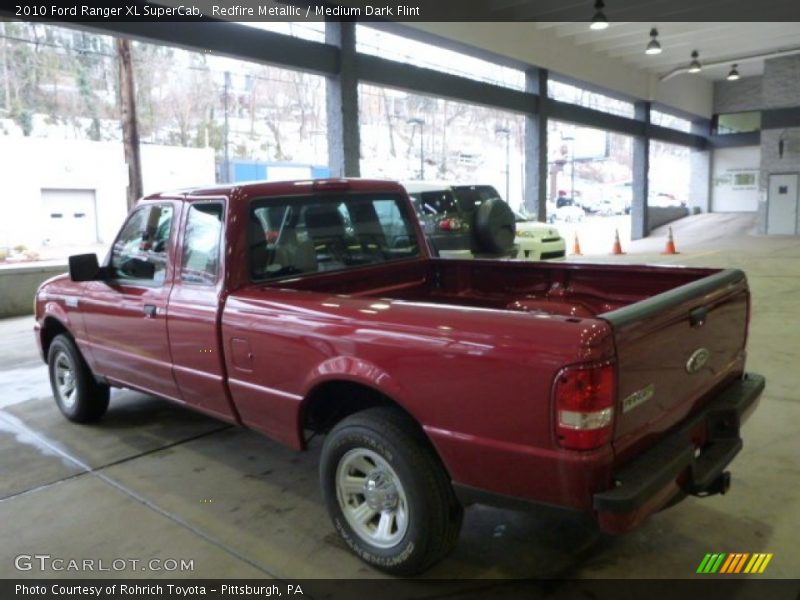 Redfire Metallic / Medium Dark Flint 2010 Ford Ranger XL SuperCab