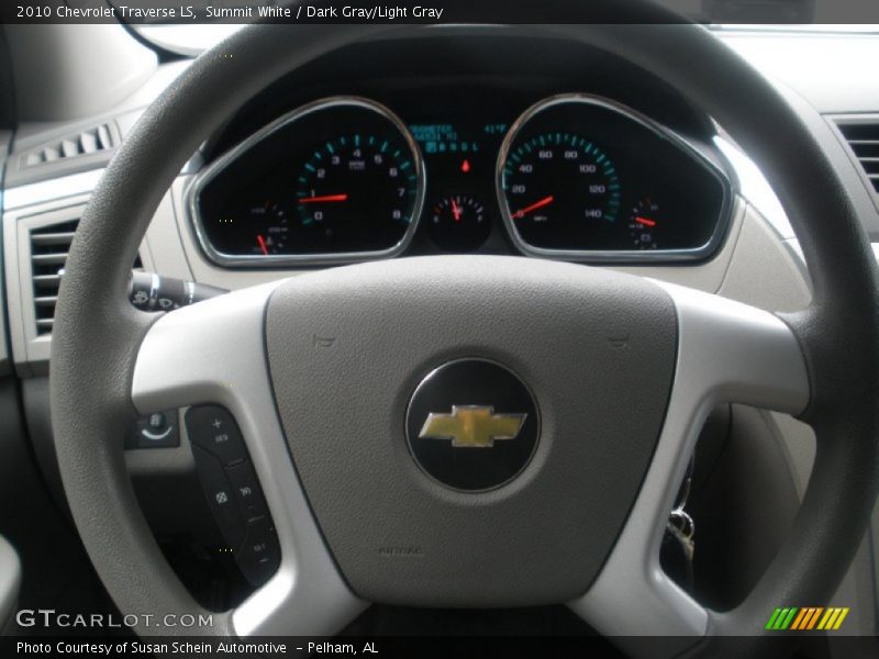 Summit White / Dark Gray/Light Gray 2010 Chevrolet Traverse LS