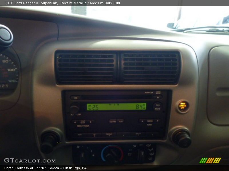 Redfire Metallic / Medium Dark Flint 2010 Ford Ranger XL SuperCab