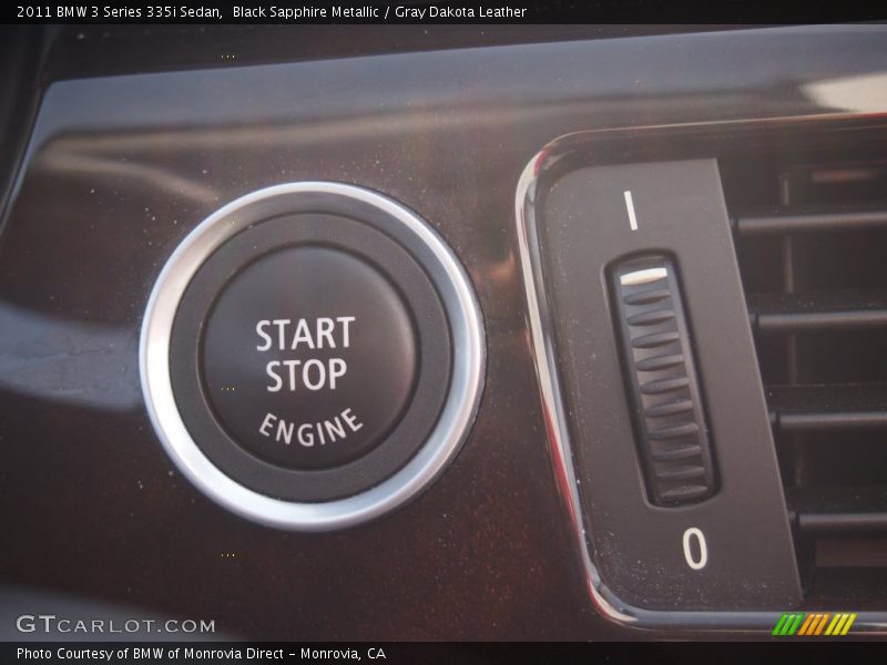 Black Sapphire Metallic / Gray Dakota Leather 2011 BMW 3 Series 335i Sedan