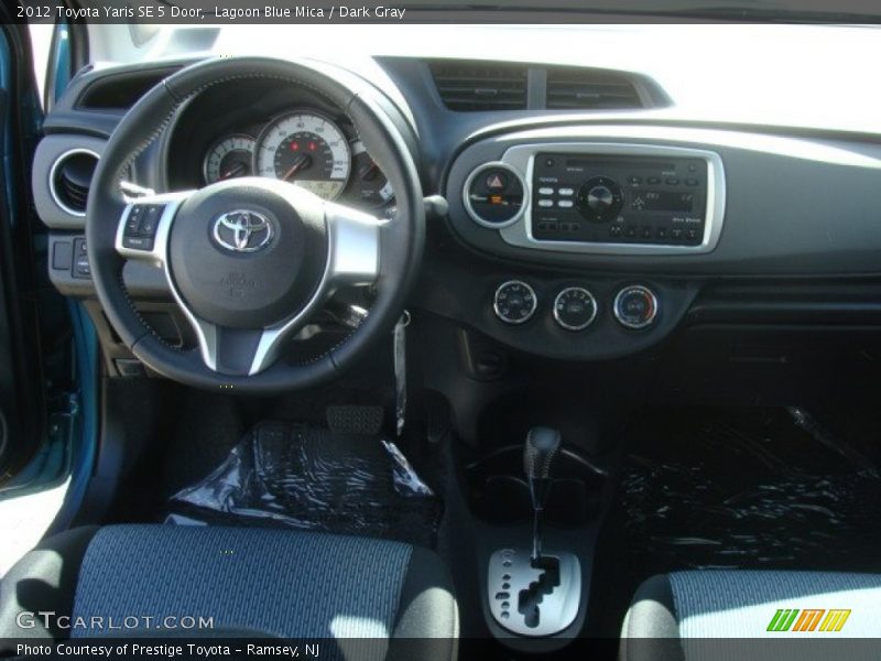 Lagoon Blue Mica / Dark Gray 2012 Toyota Yaris SE 5 Door
