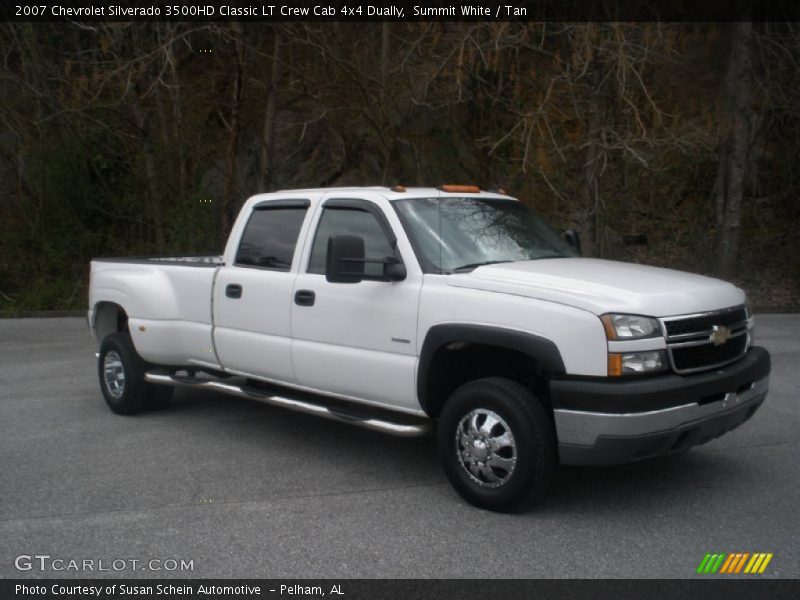 Summit White / Tan 2007 Chevrolet Silverado 3500HD Classic LT Crew Cab 4x4 Dually