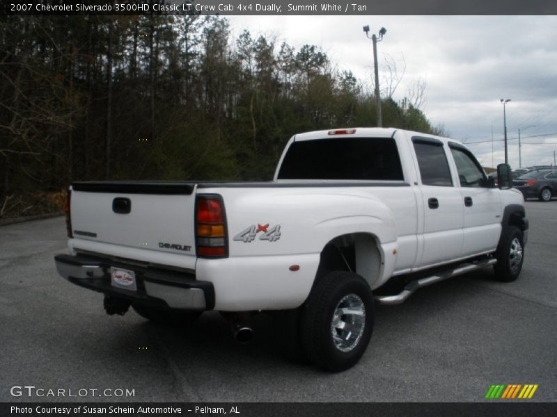 Summit White / Tan 2007 Chevrolet Silverado 3500HD Classic LT Crew Cab 4x4 Dually