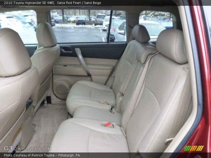 Salsa Red Pearl / Sand Beige 2010 Toyota Highlander SE 4WD