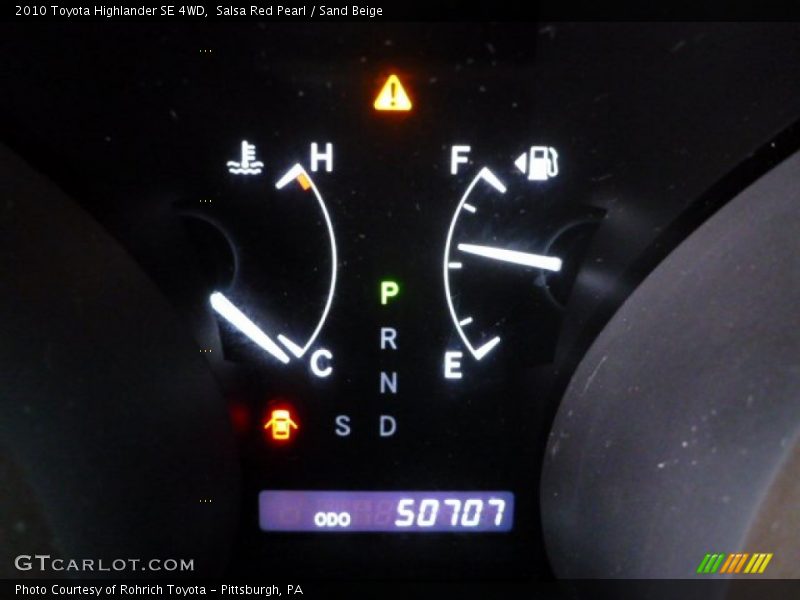 Salsa Red Pearl / Sand Beige 2010 Toyota Highlander SE 4WD