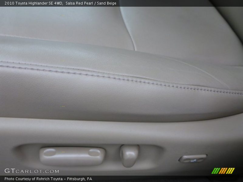 Salsa Red Pearl / Sand Beige 2010 Toyota Highlander SE 4WD