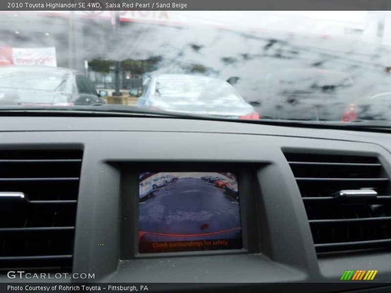 Salsa Red Pearl / Sand Beige 2010 Toyota Highlander SE 4WD