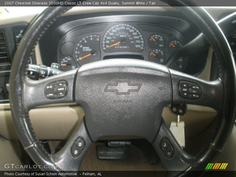 Summit White / Tan 2007 Chevrolet Silverado 3500HD Classic LT Crew Cab 4x4 Dually
