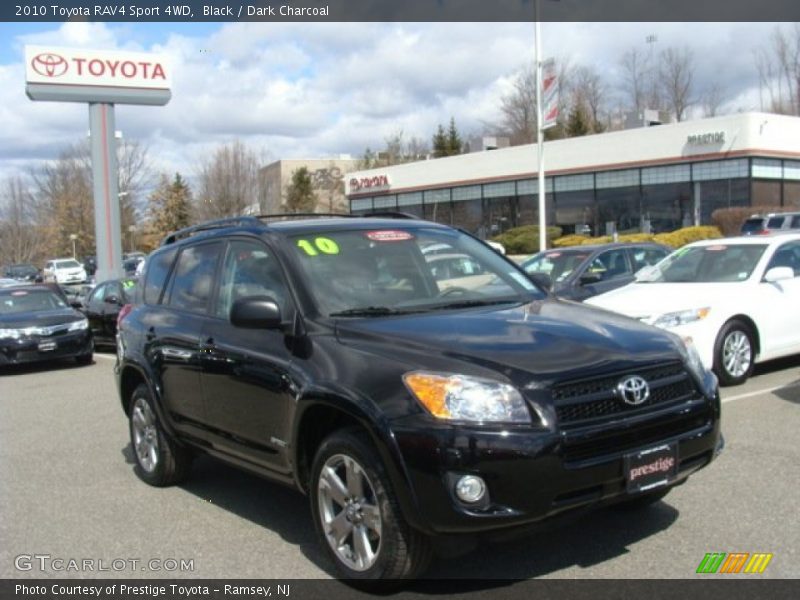 Black / Dark Charcoal 2010 Toyota RAV4 Sport 4WD