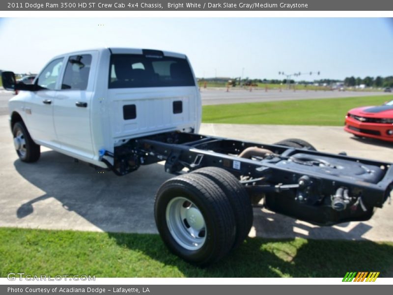 Bright White / Dark Slate Gray/Medium Graystone 2011 Dodge Ram 3500 HD ST Crew Cab 4x4 Chassis