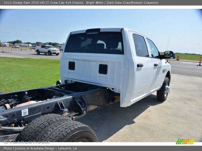Bright White / Dark Slate Gray/Medium Graystone 2011 Dodge Ram 3500 HD ST Crew Cab 4x4 Chassis