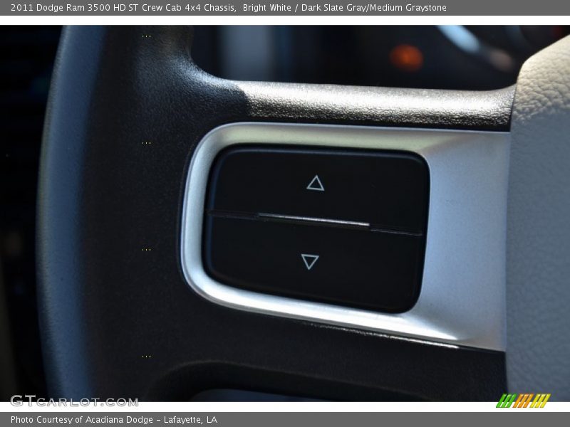 Bright White / Dark Slate Gray/Medium Graystone 2011 Dodge Ram 3500 HD ST Crew Cab 4x4 Chassis