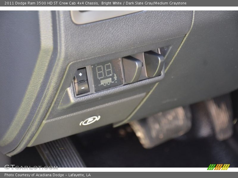 Bright White / Dark Slate Gray/Medium Graystone 2011 Dodge Ram 3500 HD ST Crew Cab 4x4 Chassis