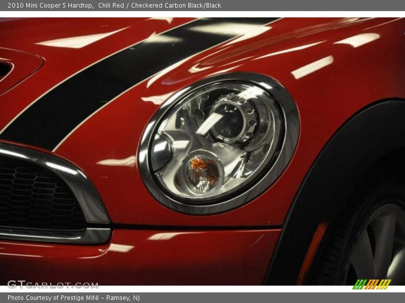 Chili Red / Checkered Carbon Black/Black 2010 Mini Cooper S Hardtop