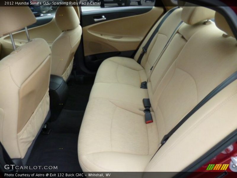 Sparkling Ruby Red / Camel 2012 Hyundai Sonata GLS