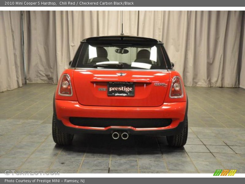 Chili Red / Checkered Carbon Black/Black 2010 Mini Cooper S Hardtop