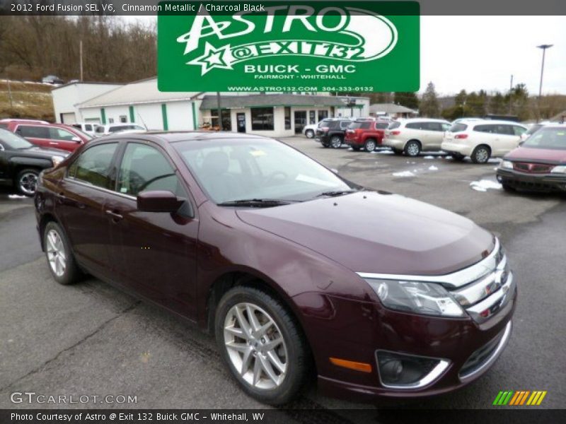 Cinnamon Metallic / Charcoal Black 2012 Ford Fusion SEL V6