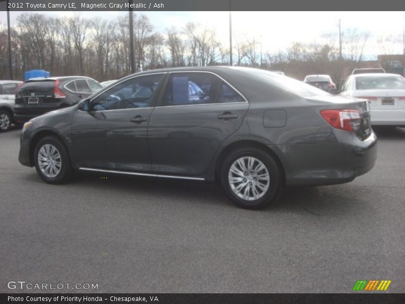 Magnetic Gray Metallic / Ash 2012 Toyota Camry LE