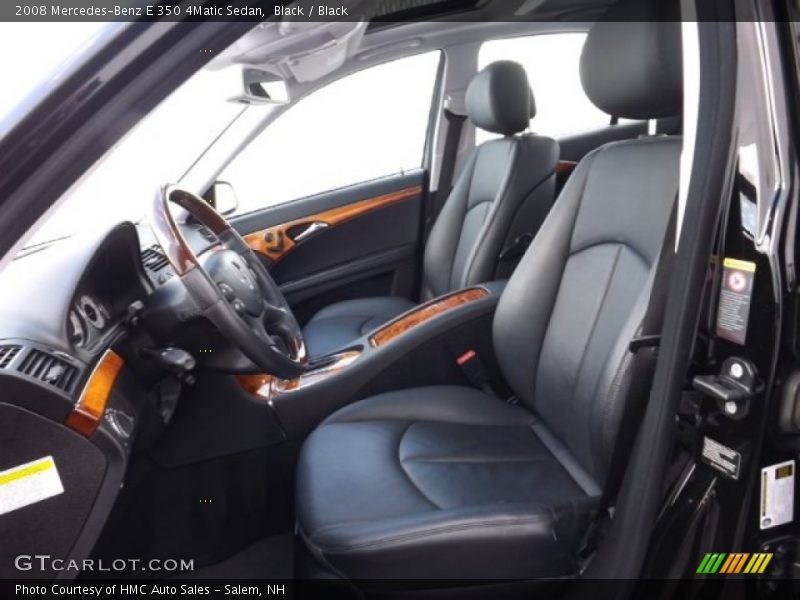 Black / Black 2008 Mercedes-Benz E 350 4Matic Sedan