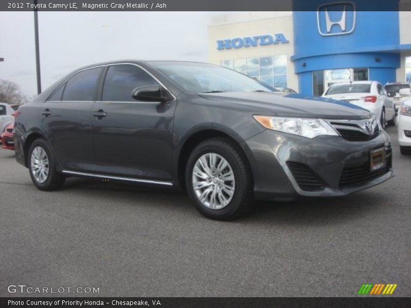 Magnetic Gray Metallic / Ash 2012 Toyota Camry LE