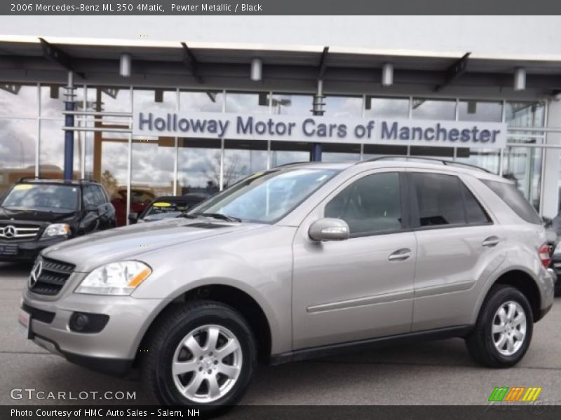 Pewter Metallic / Black 2006 Mercedes-Benz ML 350 4Matic