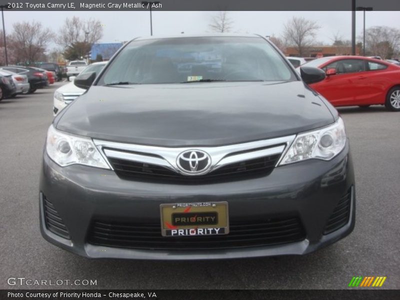 Magnetic Gray Metallic / Ash 2012 Toyota Camry LE