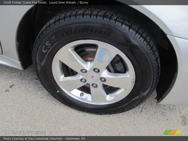 Liquid Silver Metallic / Ebony 2008 Pontiac Grand Prix Sedan