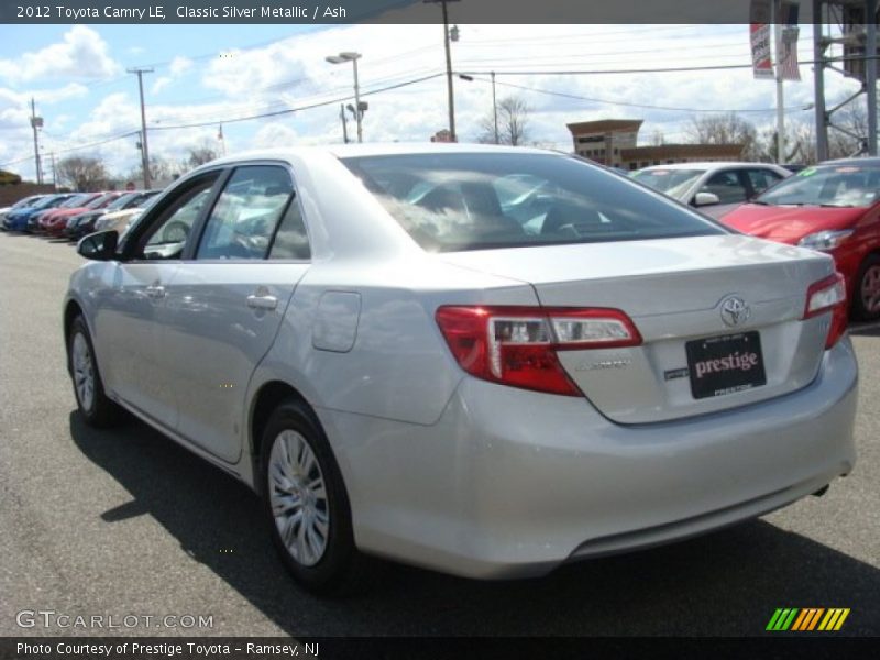 Classic Silver Metallic / Ash 2012 Toyota Camry LE