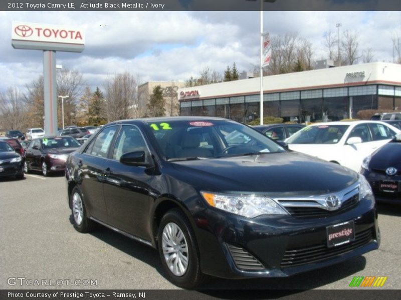 Attitude Black Metallic / Ivory 2012 Toyota Camry LE