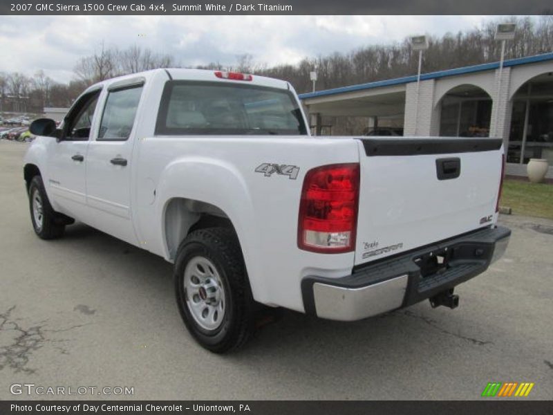 Summit White / Dark Titanium 2007 GMC Sierra 1500 Crew Cab 4x4