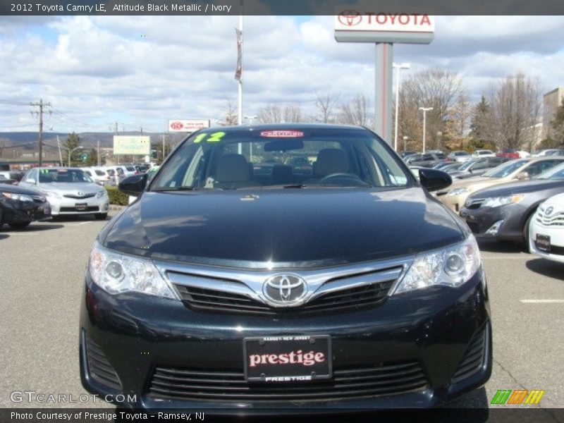 Attitude Black Metallic / Ivory 2012 Toyota Camry LE