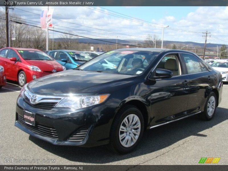 Attitude Black Metallic / Ivory 2012 Toyota Camry LE