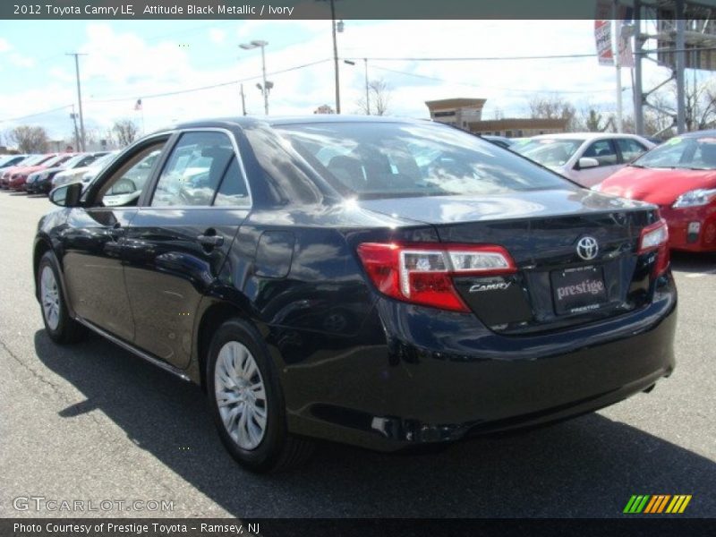 Attitude Black Metallic / Ivory 2012 Toyota Camry LE