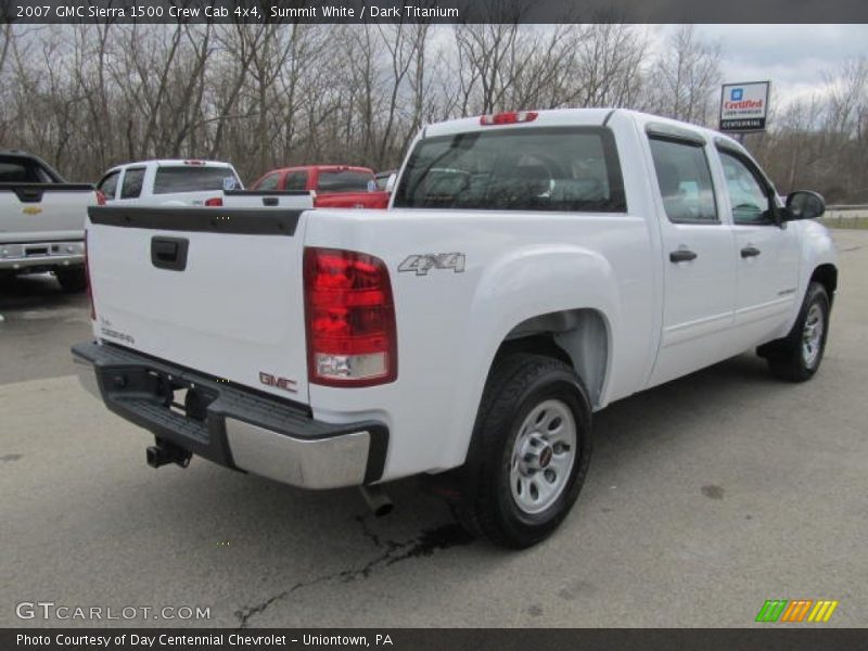 Summit White / Dark Titanium 2007 GMC Sierra 1500 Crew Cab 4x4