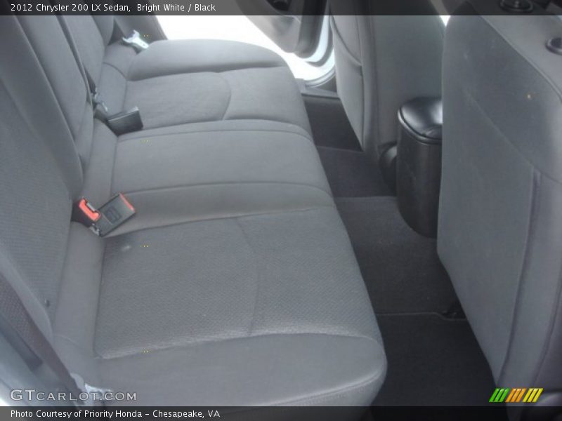 Bright White / Black 2012 Chrysler 200 LX Sedan