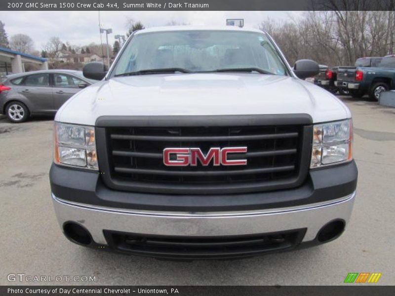 Summit White / Dark Titanium 2007 GMC Sierra 1500 Crew Cab 4x4