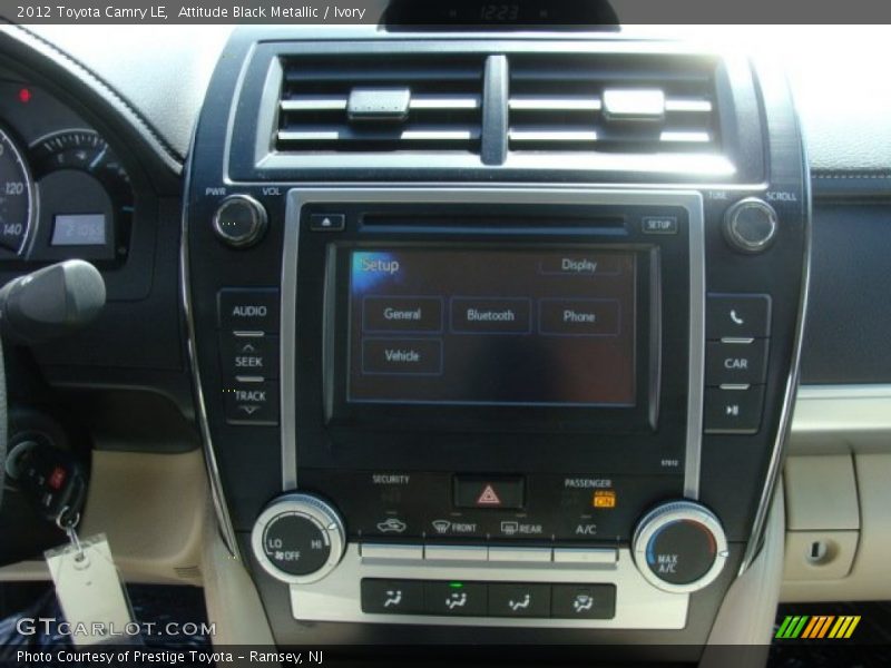Attitude Black Metallic / Ivory 2012 Toyota Camry LE