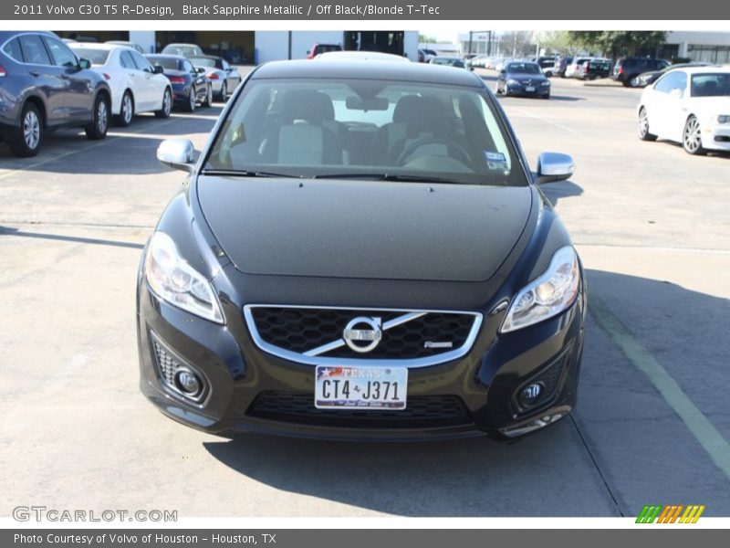 Black Sapphire Metallic / Off Black/Blonde T-Tec 2011 Volvo C30 T5 R-Design