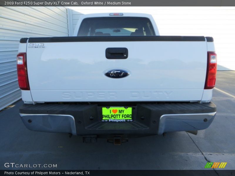 Oxford White / Medium Stone 2009 Ford F250 Super Duty XLT Crew Cab