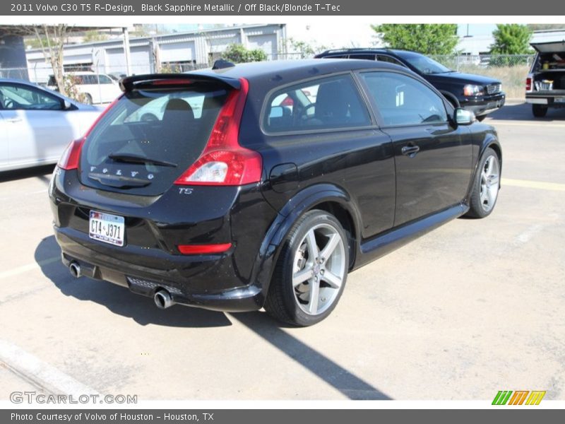 Black Sapphire Metallic / Off Black/Blonde T-Tec 2011 Volvo C30 T5 R-Design