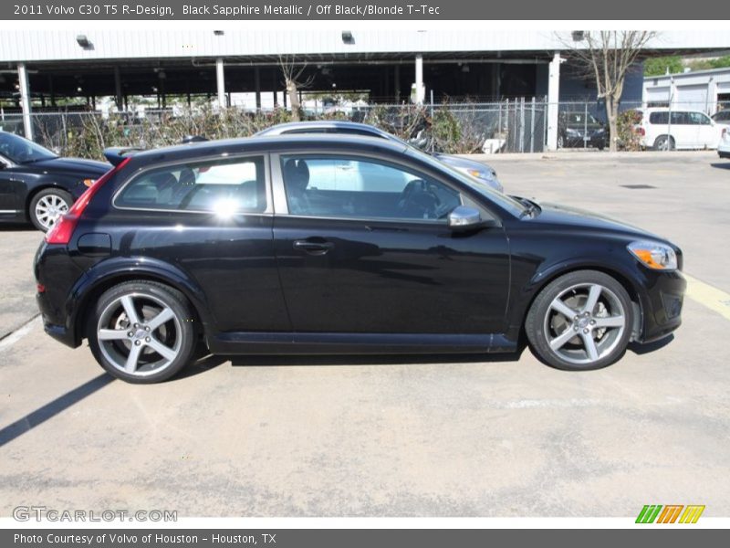 Black Sapphire Metallic / Off Black/Blonde T-Tec 2011 Volvo C30 T5 R-Design