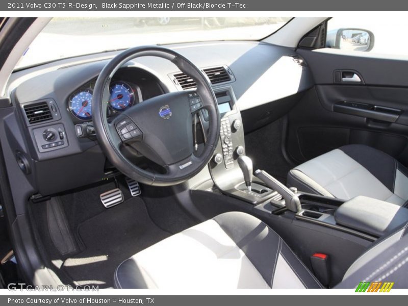 Black Sapphire Metallic / Off Black/Blonde T-Tec 2011 Volvo C30 T5 R-Design